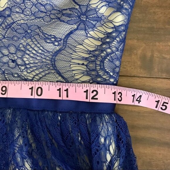 Bariano‎ Australia Women's Designer Blue Lace Tutu Party Cocktail Dress Size 4 - Picture 12 of 12